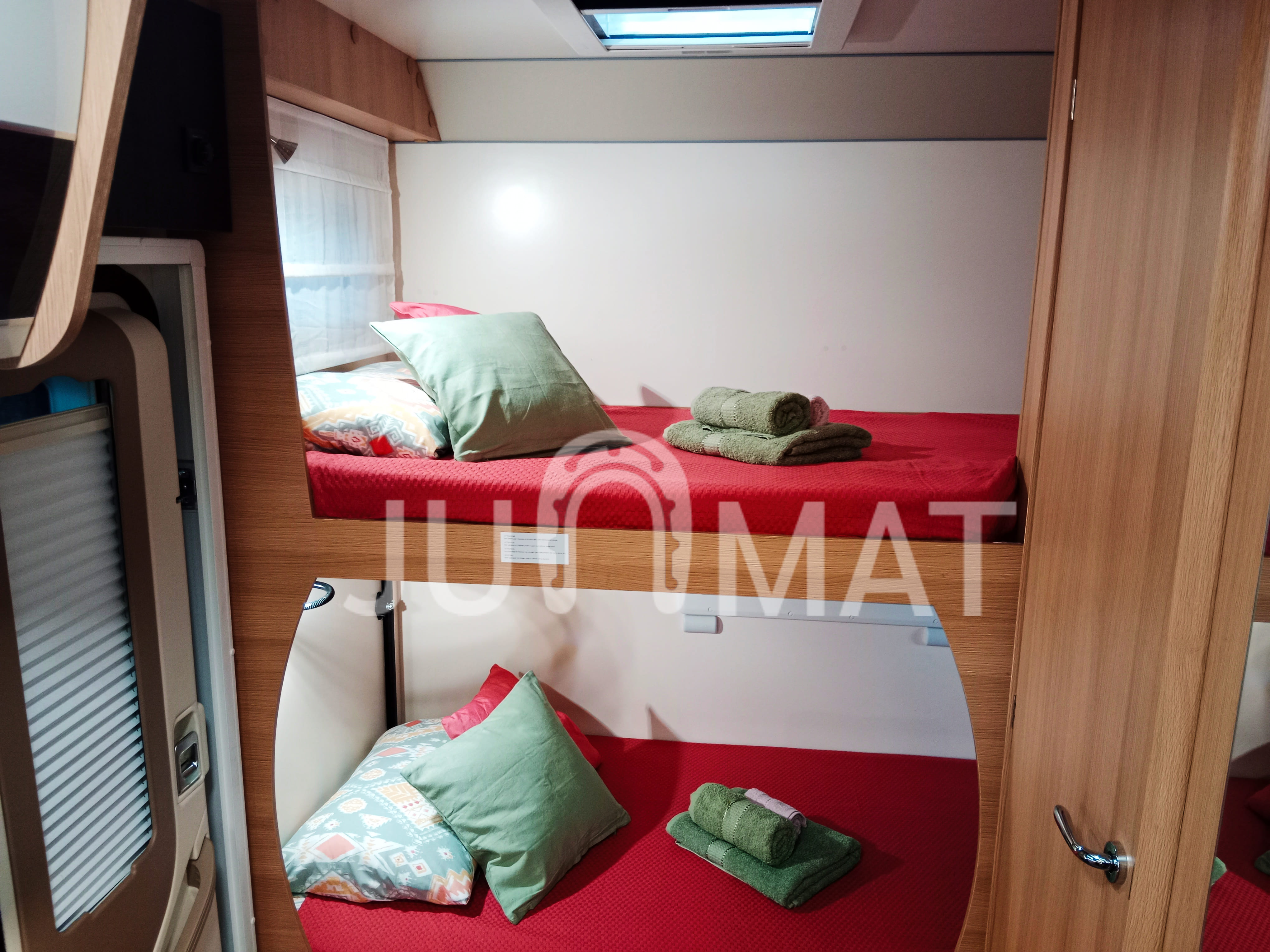 image of the motorhome bedrooms